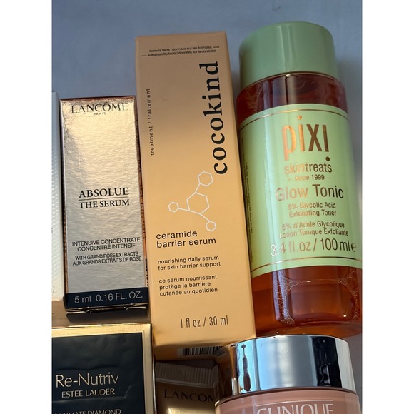 Luxury Skincare Bundle Lancome Estee Lauder Guerlain Clinique Pixi Cocokind 9pc - Picture 3 of 6